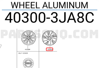 Nissan 403003JA8C WHEEL ALUMINUM
