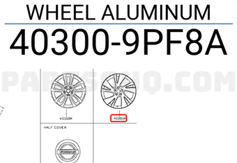 Nissan 403009PF8A WHEEL ALUMINUM