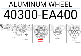Nissan 40300EA400 ALUMINUM WHEEL