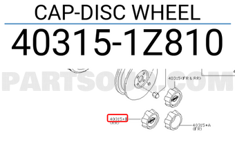 Nissan 403151Z810 CAP-DISC WHEEL