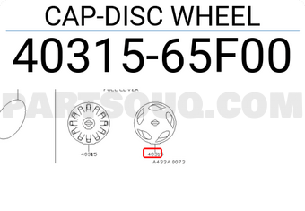Nissan 4031565F00 CAP-DISC WHEEL