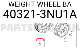 Nissan 403213NU1A WEIGHT WHEEL BA