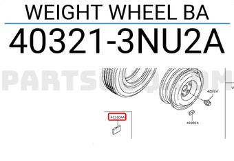 Nissan 403213NU2A WEIGHT WHEEL BA