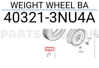 Nissan 403213NU4A WEIGHT WHEEL BA