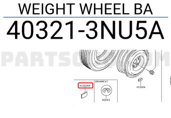 Nissan 403213NU5A WEIGHT WHEEL BA