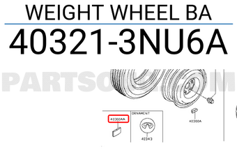 Nissan 403213NU6A WEIGHT WHEEL BA