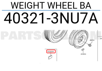 Nissan 403213NU7A WEIGHT WHEEL BA