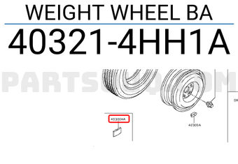 Nissan 403214HH1A WEIGHT WHEEL BA