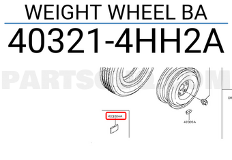 Nissan 403214HH2A WEIGHT WHEEL BA