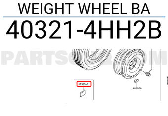 Nissan 403214HH2B WEIGHT WHEEL BA