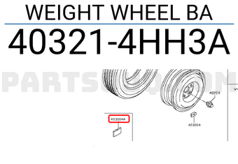 Nissan 403214HH3A WEIGHT WHEEL BA