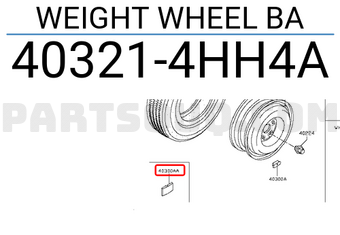Nissan 403214HH4A WEIGHT WHEEL BA