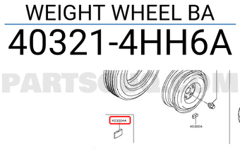 Nissan 403214HH6A WEIGHT WHEEL BA