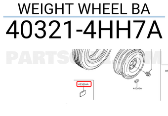 Nissan 403214HH7A WEIGHT WHEEL BA