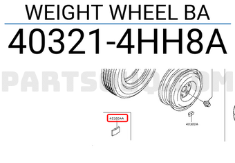 Nissan 403214HH8A WEIGHT WHEEL BA