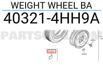 Nissan 403214HH9A WEIGHT WHEEL BA