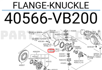 Nissan 40566VB200 FLANGE-KNUCKLE