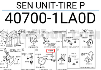 Nissan 407001LA0D SEN UNIT-TIRE P