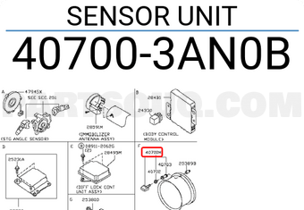 Nissan 407003AN0B SENSOR UNIT