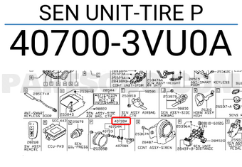 Nissan 407003VU0A SEN UNIT-TIRE P