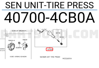 Nissan 407004CB0A SEN UNIT-TIRE PRESS