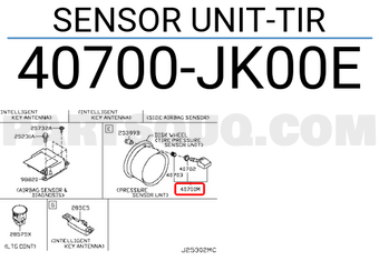 Nissan 40700JK00E SENSOR UNIT-TIR