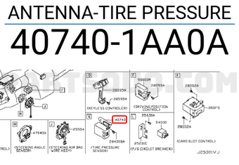 Nissan 407401AA0A ANTENNA-TIRE PRESSURE