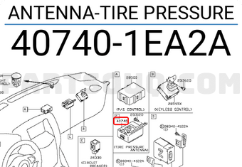 Nissan 407401EA2A ANTENNA-TIRE PRESSURE