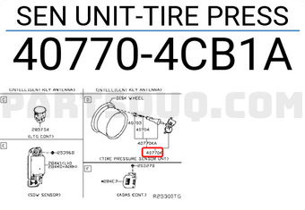 Nissan 407704CB1A SEN UNIT-TIRE PRESS