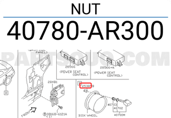 Nissan 40780AR300 NUT