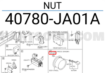 Nissan 40780JA01A NUT