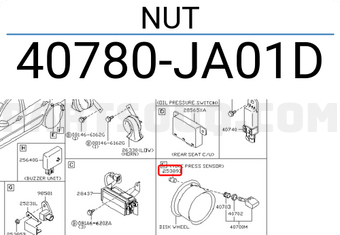 Nissan 40780JA01D NUT