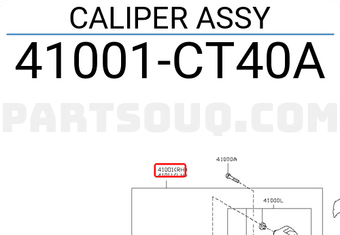 Nissan 41001CT40A CALIPER ASSY