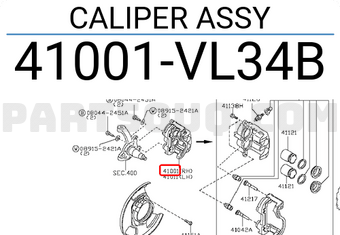 Nissan 41001VL34B CALIPER ASSY