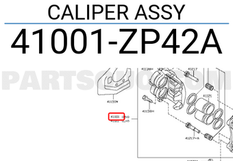 Nissan 41001ZP42A CALIPER ASSY
