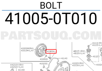 Nissan 410050T010 BOLT