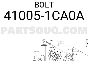 Nissan 410051CA0A BOLT