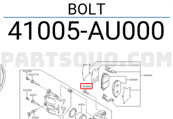 Nissan 41005AU000 BOLT