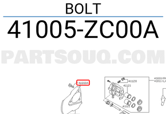 Nissan 41005ZC00A BOLT
