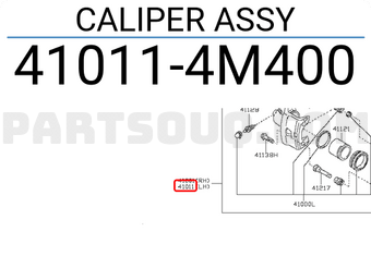 Nissan 410114M400 CALIPER ASSY