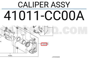 Nissan 41011CC00A CALIPER ASSY