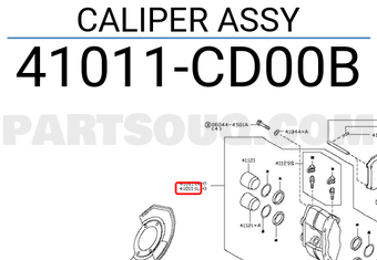 Nissan 41011CD00B CALIPER ASSY