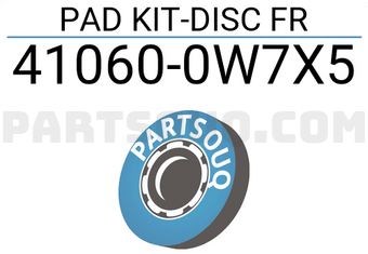 Nissan 410600W7X5 PAD KIT-DISC FR