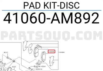 Nissan 41060AM892 PAD KIT-DISC