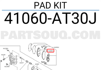 Nissan 41060AT30J PAD KIT