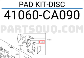 Nissan 41060CA090 PAD KIT-DISC