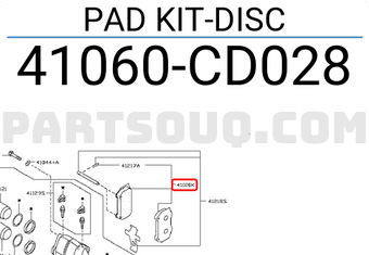 Nissan 41060CD028 PAD KIT-DISC