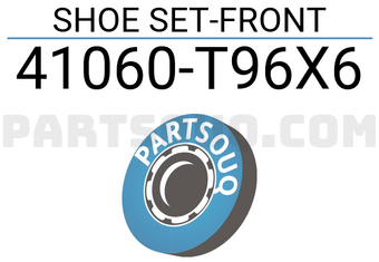 Nissan 41060T96X6 SHOE SET-FRONT