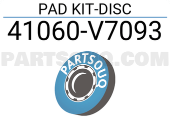 Nissan 41060V7093 PAD KIT-DISC