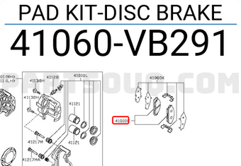 Nissan 41060VB291 PAD KIT-DISC BRAKE